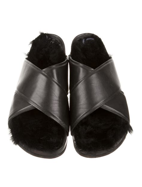 celine slides women|fur Celine sandals for women.